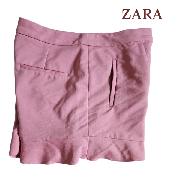 Zara Basic Bermuda Met Volant Shorts - Picture 4 of 6